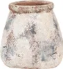 Vaso da fiori Clayre & Eef 10x10x10 cm Beige Verde Anteprima dell’immagine prodotto 1