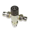 A close-up studio shot of a Caleffi thermostatic mixing valve. Podgląd zdjęcia produktu