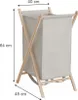 Panier à linge Vicco Bruno Beige 40x64cm, Model 49383 Voir les images du produit 3