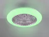 LED Deckenventilator STRALSUND Ø50cm Silber RGB Farbwechsel Produktbild-Vorschau 7