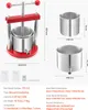 A fruit press with dimensions and specifications shown. Náhľad obrázku produktu