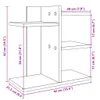 Schreibtisch-Organizer Weiß 42x21,5x42 cm Holzwerkstoff Produktbild-Vorschau 9