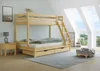 Doppel-Etagenbett 120x200 und 80x200 Erwachsenen-Stockbett Produktbild-Vorschau 1