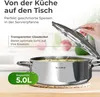KLAMER Servierpfanne mit Deckel 28cm Induktion, Produktbild-Vorschau 7