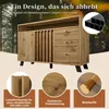 Sideboard Kommode mit 3 Schubladen und 2 Türen Produktbild-Vorschau 4