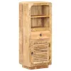 vidaXL Highboard 45x32x110 cm Raues Mangoholz Produktbild-Vorschau 6