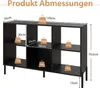 COSTWAY Bücherregal mit 6 Fächern, Standregal mit erhöhten Produktbild-Vorschau 3