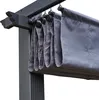 Freistehende Pergola 3 × 3m CASSIS grau - Aluminiumstruktur Produktbild-Vorschau 3