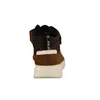 A rear view of a brown and black sneaker. Produktbild-Vorschau