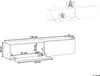 BELIANI Závěsná skříňka pod televizor bílá 140 cm TV stolek Náhled obrázku produktu 3