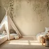 Vlies Fototapete - Beige Hummingbirds 200x140 cm Blätter Produktbild-Vorschau 2