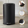 CASABEL Pattumiera, 50L, nero, acciaio inox, 100% acciaio Anteprima dell’immagine prodotto 6