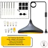 A product image showing a pendant light with accessories and text describing its features. Produktbild-Vorschau