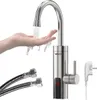 A hand being washed under a faucet with running water, with the faucet and its accessories in the foreground. Podgląd zdjęcia produktu