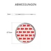 Diagram showing the dimensions of a product, with a circular object labeled with "3M" repeated. Produktbild-Vorschau
