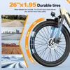 Bicicletta elettrica urbana S600 per adulti, motore Anteprima dell’immagine prodotto 8