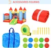 Outsunny Château gonflable pour enfants avec trampoline Voir les images du produit 8