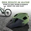 MTB Helm Jungs & Herren Armygrün | Mit Visier & USB-Licht | Produktbild-Vorschau 2