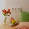 Unterputz Porzellan Retro Steckdose 3-fach, All-in-One, SET Produktbild-Vorschau 5