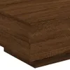 vidaXL Table basse avec lampes LED brun aspect chêne Voir les images du produit 10