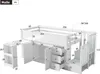 Flieks Etagenbett 90x200cm mit Ausziehbarem Schreibtisch, Produktbild-Vorschau 7