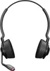 A studio shot of a black headset with a microphone. Náhled obrázku produktu