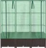 vidaXL Letto rialzato con serra in rattan 120x40x138 cm Anteprima dell’immagine prodotto 4