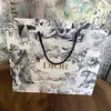Dior taška biela Toile de Jouy tiger a les zlaté logo Náhľad obrázku produktu 11
