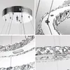 NAIZY LED Kristall 96W Kaltweiß Hängelampe Deckenlampe Produktbild-Vorschau 5