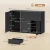 HOMCOM Sideboard Aufbewahrungsschrank Mehrzweckschrank mit Produktbild-Vorschau 3