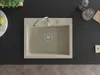Mexen Elix Granitspüle 1-Becken 600 x 500 mm, beige, Siphon Produktbild-Vorschau 4