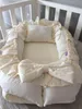 Jaju Baby Babynestchen mit Kopfkissen Baumwolle Creme 100 x Produktbild-Vorschau 2