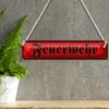 Blechschild Straßenschild 46x10cm Feuerwehr Dekoration Produktbild-Vorschau 3