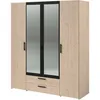 Armoire VARIA 4 portes battantes, 2 miroirs, 2 Voir les images du produit 3