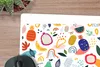 MuchoWow® Mauspad Mousepad Obst - Weiß - Pastell - Pflanzen Produktbild-Vorschau 2