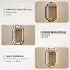 Badspiegel LED Oval 50 x 80 cm mit Beleuchtung - dimmbar, Produktbild-Vorschau 4