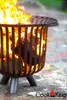 Cesto da fuoco Verona in acciaio grezzo con diametro di 60 Anteprima dell’immagine prodotto 11
