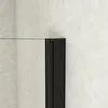 Duschspa Doppeltür 80x180cm Nischentür Schwarz Duschtür 6mm Produktbild-Vorschau 4