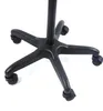 The base of a black rolling cart with five legs and wheels, shown from a low angle against a white background. Podgląd zdjęcia produktu