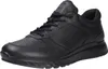 A black leather Ecco Exostride sneaker is shown from a side-angle against a white background. Náhled obrázku produktu