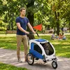 PawHut 2-in-1 Hundeanhänger für Fahrrad Hundebuggy für Produktbild-Vorschau 2