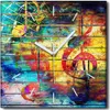 Coloray Uhr auf Leinwand 30x30 cm Wand Uhr Dekoration Produktbild-Vorschau 1