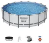 Piscina rotonda Steel Pro MAX in acciaio 488x122 cm Bestway Anteprima dell’immagine prodotto 1