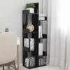 vidaXL Regál na knihy čierny 48x25,5x140 cm odvodený Náhľad obrázku produktu 2