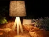 Stolní lampa s døevìnými nohama, H. 29 cm Náhled obrázku produktu 4