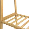 CASARIA® Portant à vêtements en bambou avec roulettes Voir les images du produit 4