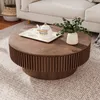 75 cm runder Couchtisch mit Stauraum, moderner Couchtisch Produktbild-Vorschau 2