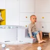 KiddyMoon Mäkké penové ihrisko pre deti s guľatým Náhľad obrázku produktu 4