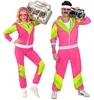 80er Trainingsanzug pink Karneval Faschingskostüm Größe: M Produktbild-Vorschau 1