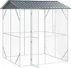 Vogelkäfig Anthrazit 215 x 208 x 247 cm Verzinkter Stahl Produktbild-Vorschau 1